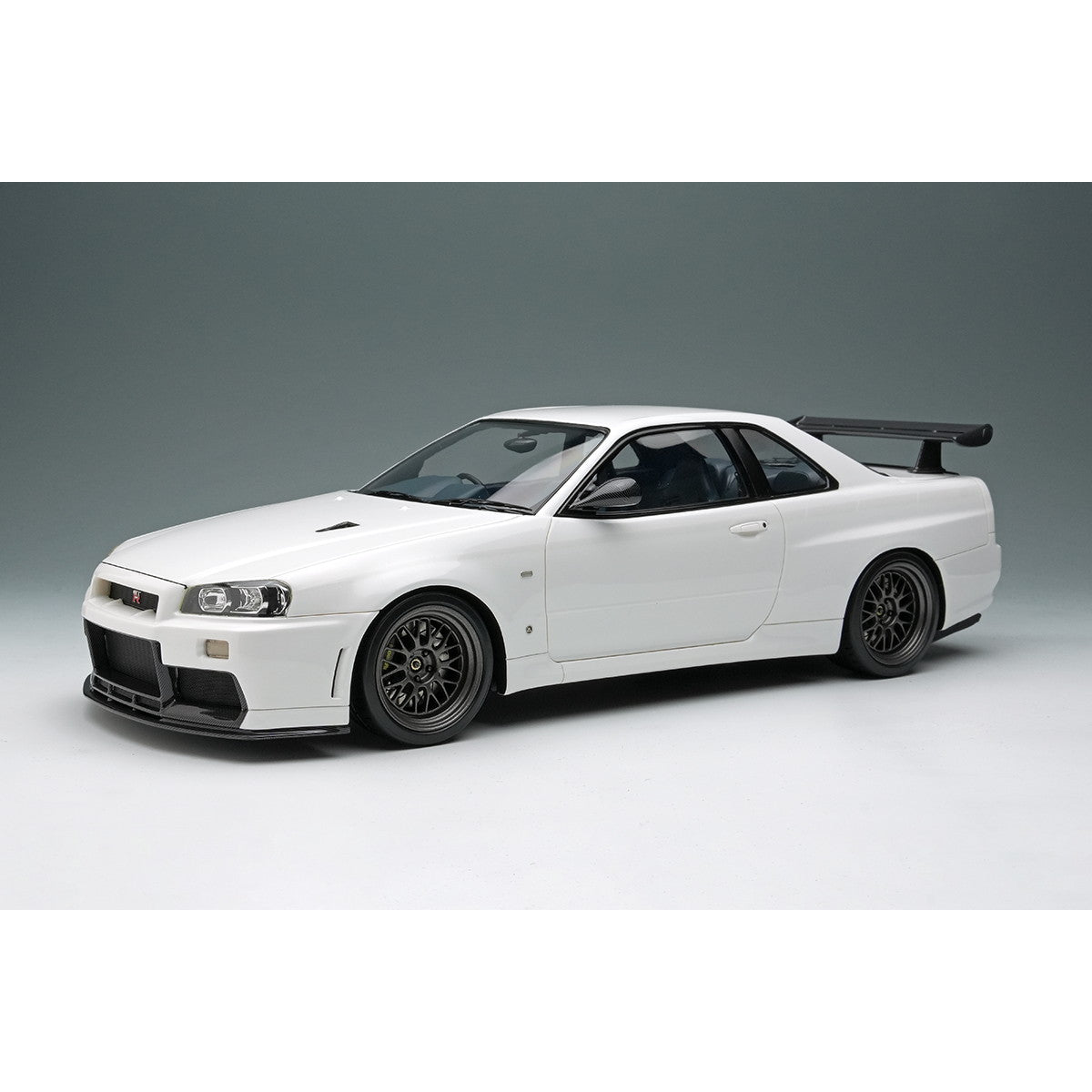 【予約安心出荷】[MDL] 1/18 BUILT BY LEGENDS Mine's(マインズ) Skyline(スカイライン) GT-R(BNR34) シラナミホワイト 完成品 ミニカー(EML130A) EIDOLON(アイドロン)(2026年1月)