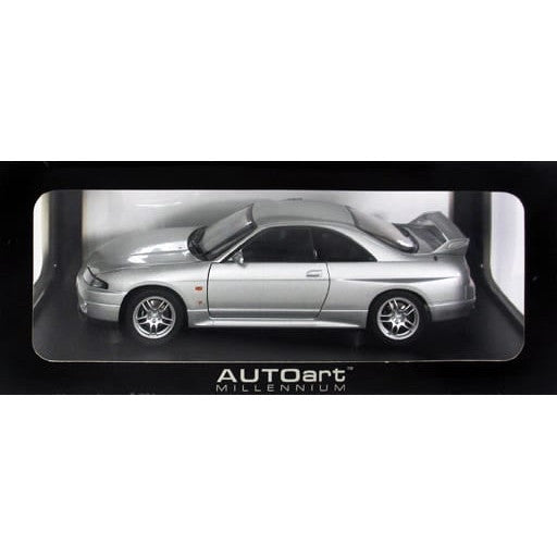 【中古即納】[MDL] 1/18 NISSAN SKYLINE GT-R R33 V-SPEC (ソニックシルバー) 完成品 ミニカー(77321) AUTOart(オートアート)(2009/11/31)