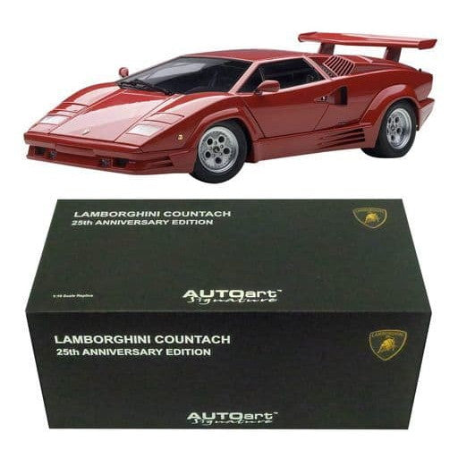 【中古即納】[MDL] シグネチャーシリーズ 1/18 ランボルギーニ カウンタック 25thアニバーサリー(レッド) 完成品 ミニカー(74534) AutoArt(オートアート)(20150430)