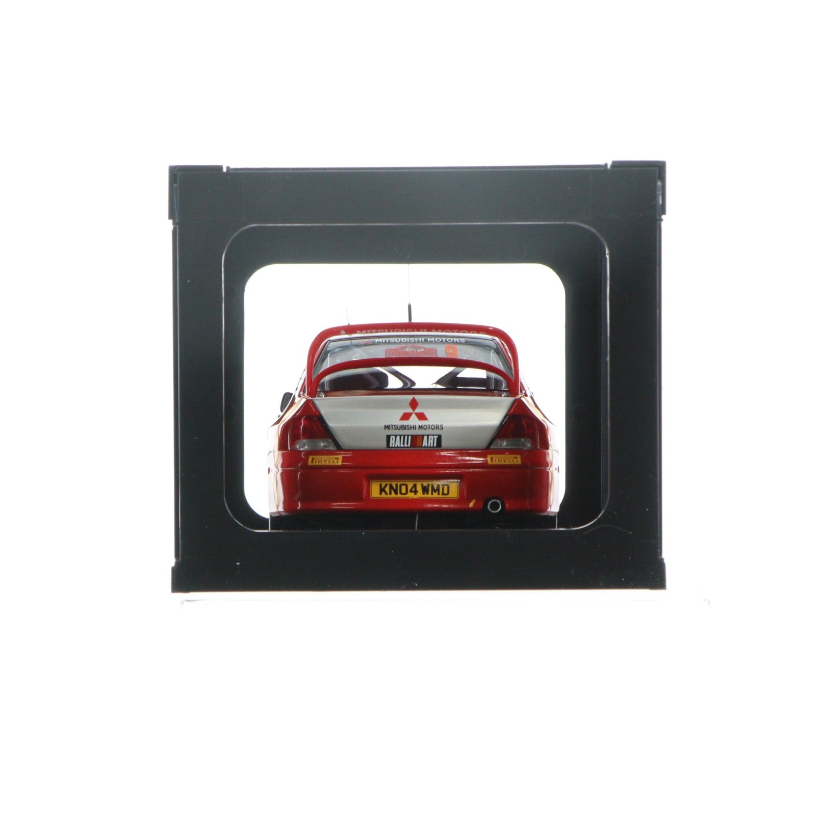 【中古即納】[MDL] RACING DIVISION 1/18 MITSUBISHI LANCER WRC05 RALLY OF MONTE CARLO NGK #9(レッド×シルバー) 完成品 ミニカー(80540) AutoArt(オートアート)(20071110)