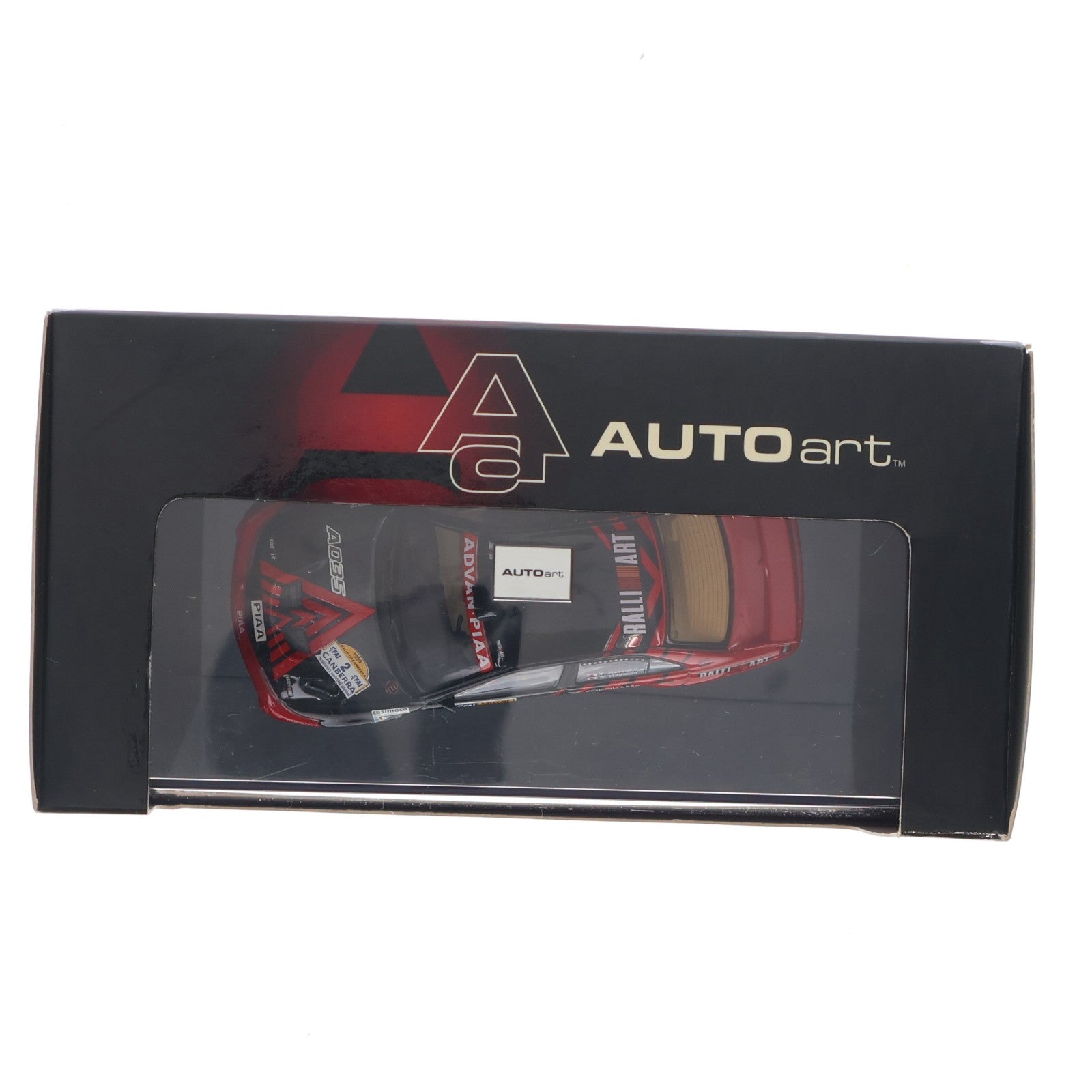 【中古即納】[MDL] 1/43 Mitsubishi Lancer Evo 6 Winner Rally of Canberra 1999 YOKOHAMA #2(ブラック×レッド) 完成品 ミニカー AutoArt(オートアート)(19991231)