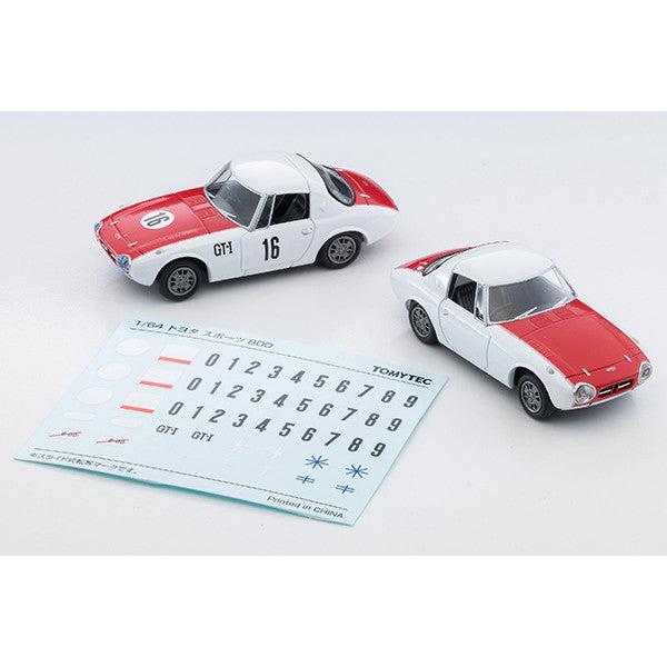 【予約安心出荷】[MDL] トミカリミテッドヴィンテージ LV-215a 1/64 トヨタ スポーツ800 カスタムカラー仕様(白/赤)65年式 完成品 ミニカー(336044) TOMYTEC(トミーテック)(2025年12月)