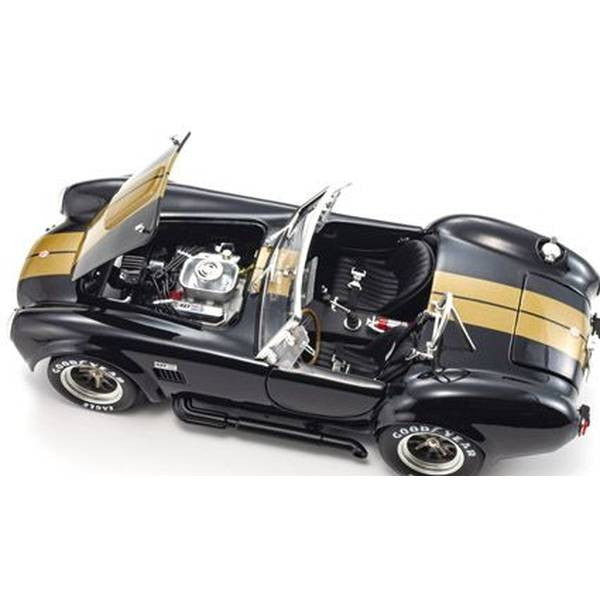 【予約安心出荷】[MDL] 1/18 シェルビー コブラ 427S/C(ブラック/ゴールドストライプ) 完成品 ミニカー(KS08048BKG) 京商(2025年12月)