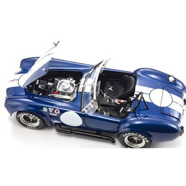 【新品】【お取り寄せ】[MDL] 1/18 シェルビー コブラ 427S/C(ブルー/ホワイトストライプ) 完成品 ミニカー(KS08048BLMW) 京商(20260131)
