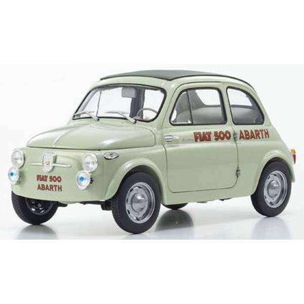 【予約安心出荷】[MDL] 1/18 フィアット ヌォーバ 500 エラボラツィオーネ アバルト レコード(グリーンクリア) 完成品 ミニカー(KS08966ALG) 京商(2025年12月)