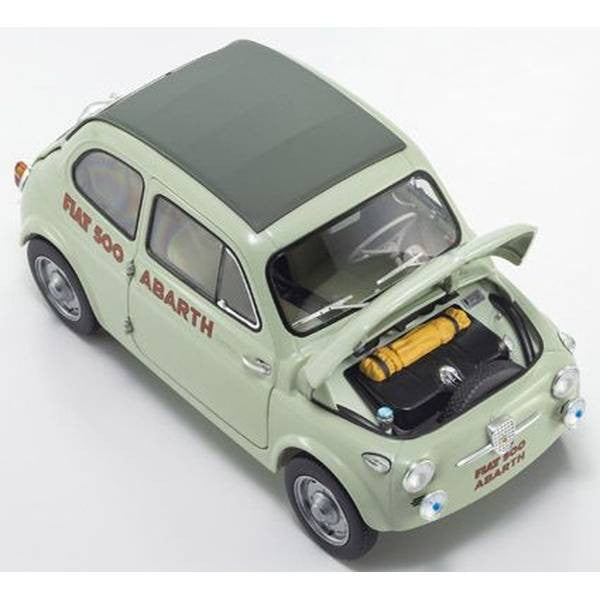 【予約安心出荷】[MDL] 1/18 フィアット ヌォーバ 500 エラボラツィオーネ アバルト レコード(グリーンクリア) 完成品 ミニカー(KS08966ALG) 京商(2025年12月)