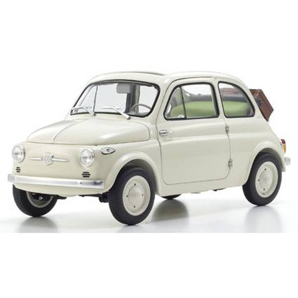 【予約安心出荷】[MDL] 1/18 フィアット ヌォーバ 500 アクセサリー付(アイボリー) 完成品 ミニカー(KS08966WA) 京商(2025年12月)
