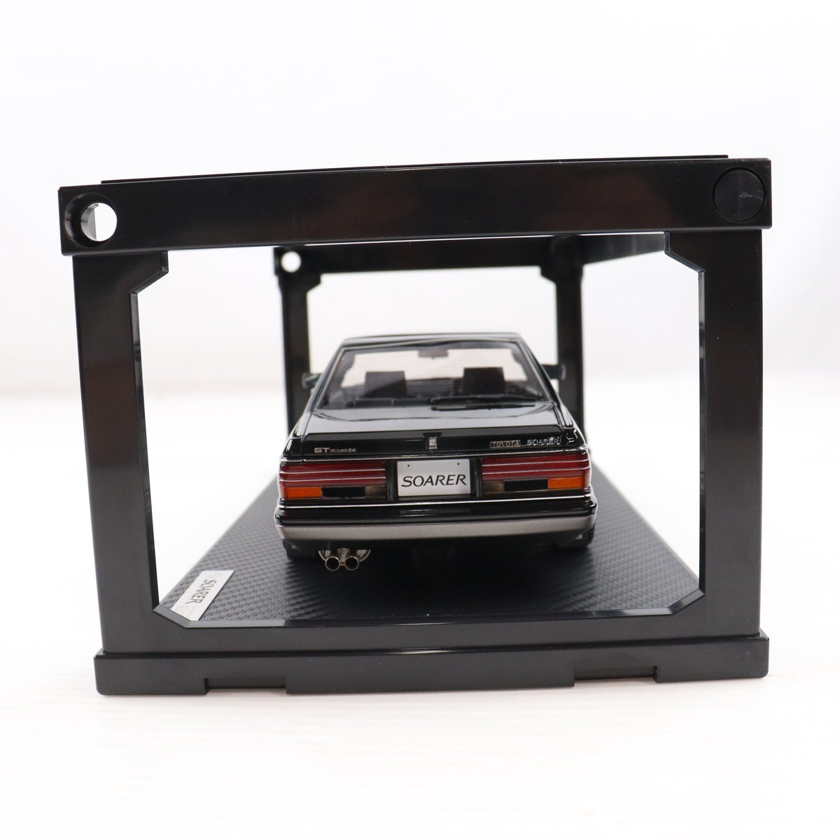 【中古即納】[MDL] 1/18 Toyota Soarer(ソアラ) 2.0 GZ10(ブラック×シルバー) 完成品 ミニカー(IG0369) ignition model(イグニッションモデル)(20161028)