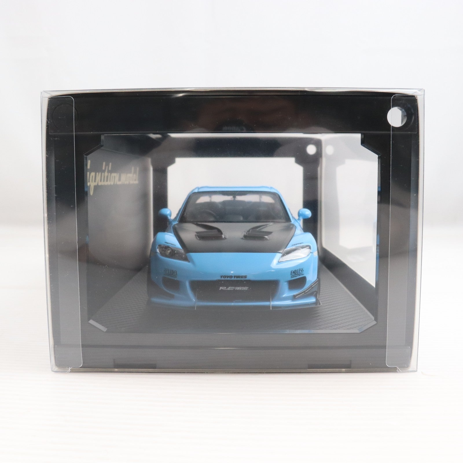 【中古即納】[MDL] 1/18 Mazda RX-8(SE3P) RE Amemiya(ライトブルー) 完成品 ミニカー(IG3178) ignition model(イグニッションモデル)(20240420)