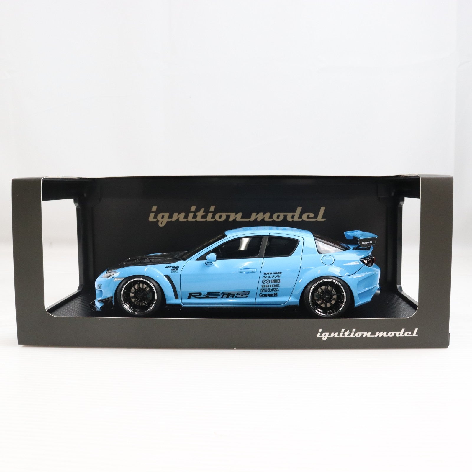 【中古即納】[MDL] 1/18 Mazda RX-8(SE3P) RE Amemiya(ライトブルー) 完成品 ミニカー(IG3178) ignition model(イグニッションモデル)(20240420)