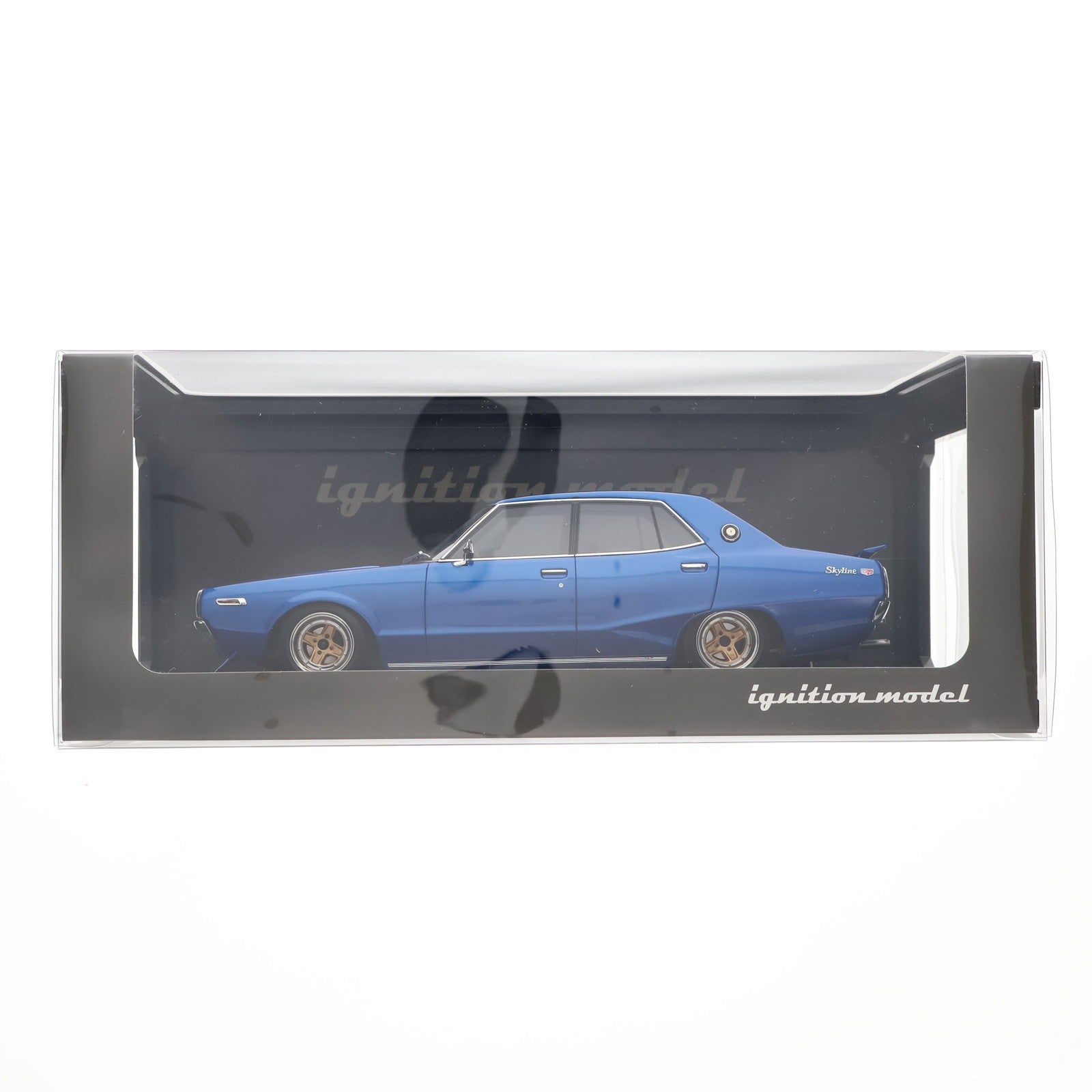 【中古即納】[MDL] 1/18 Nissan Skyline 2000 GT-X (GC110) Blue Metallic 完成品 ミニカー(IG3272) ignition model(イグニッションモデル)(20240519)