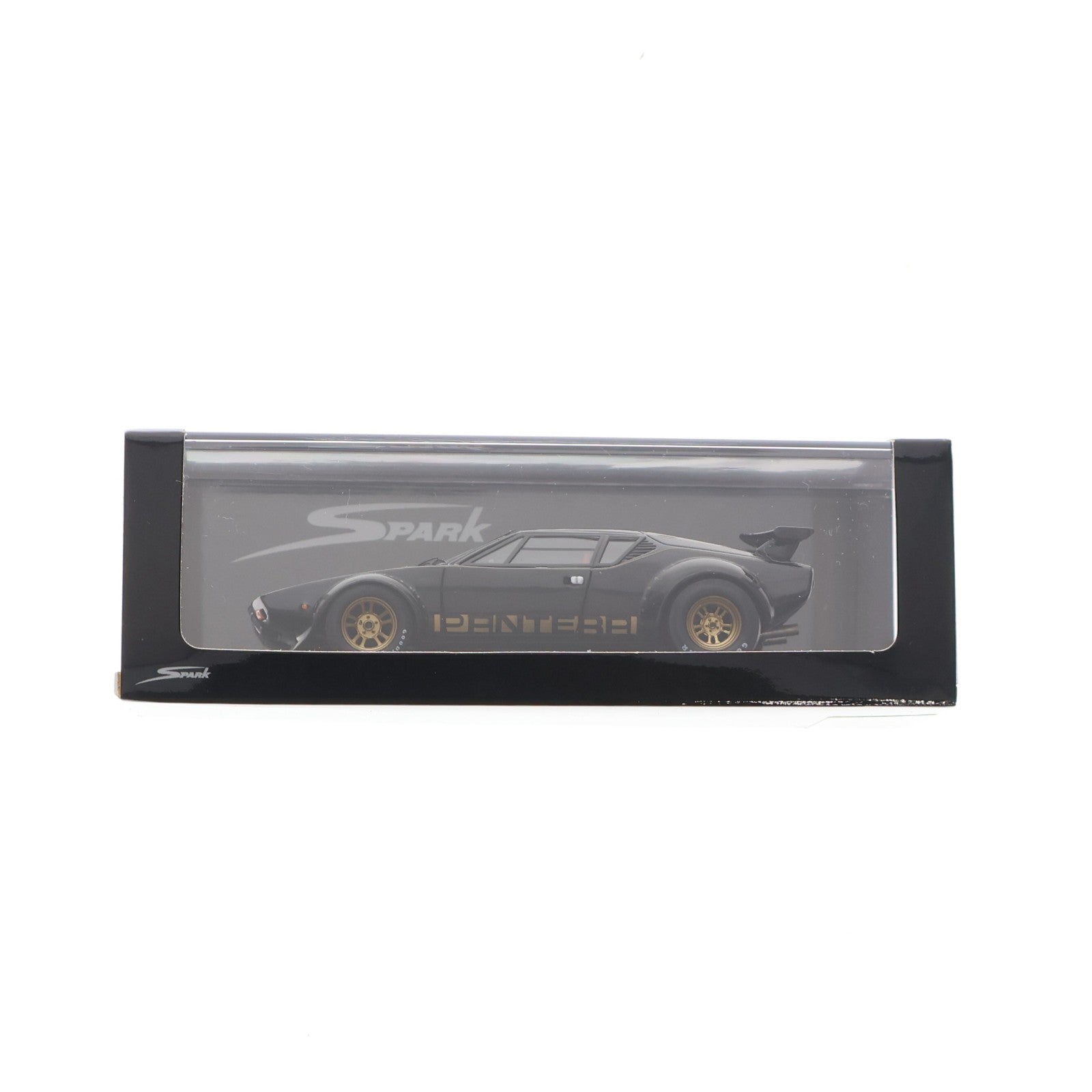 【中古即納】[MDL] 1/43 De Tomaso Pantera(デ・トマソ パンテーラ) GT4 1972(ブラック×ゴールド) 完成品 ミニカー(OPS2360) SPARK(スパーク)(19991231)