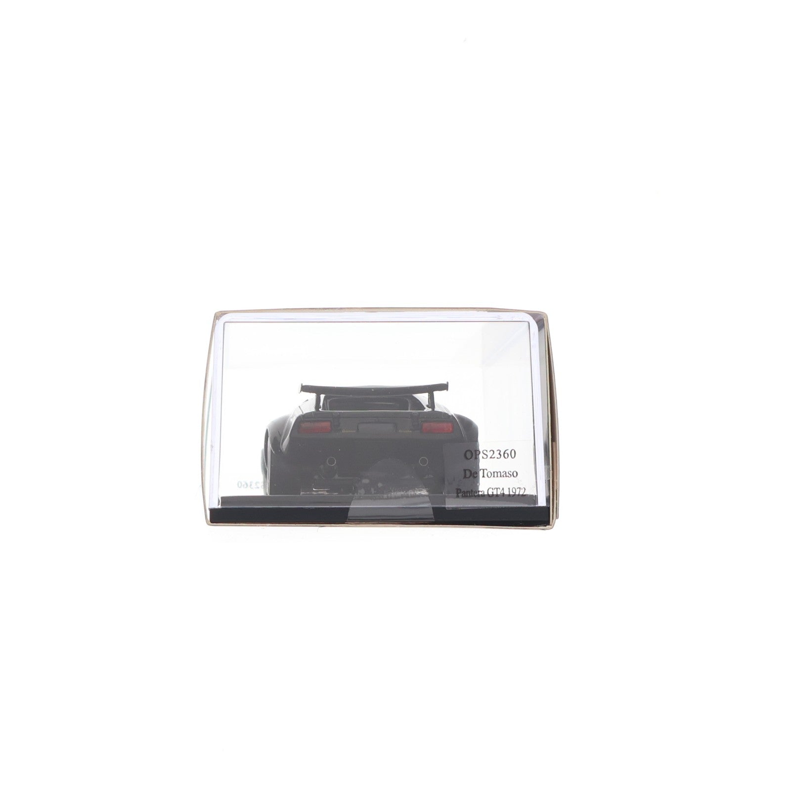 【中古即納】[MDL] 1/43 De Tomaso Pantera(デ・トマソ パンテーラ) GT4 1972(ブラック×ゴールド) 完成品 ミニカー(OPS2360) SPARK(スパーク)(19991231)