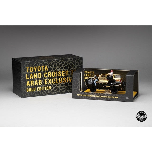 【新品即納】[MDL] 1/64 トヨタ ランドクルーザー 70 アラブ仕様 Gold Edition DiecastTalk特注品 完成品 ミニカー(DTGSPC8) Gaincorp Products(ゲインコーププロダクツ)(20250831)