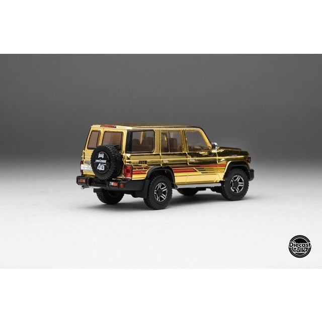 【新品即納】[MDL] 1/64 トヨタ ランドクルーザー 70 アラブ仕様 Gold Edition DiecastTalk特注品 完成品 ミニカー(DTGSPC8) Gaincorp Products(ゲインコーププロダクツ)(20250831)
