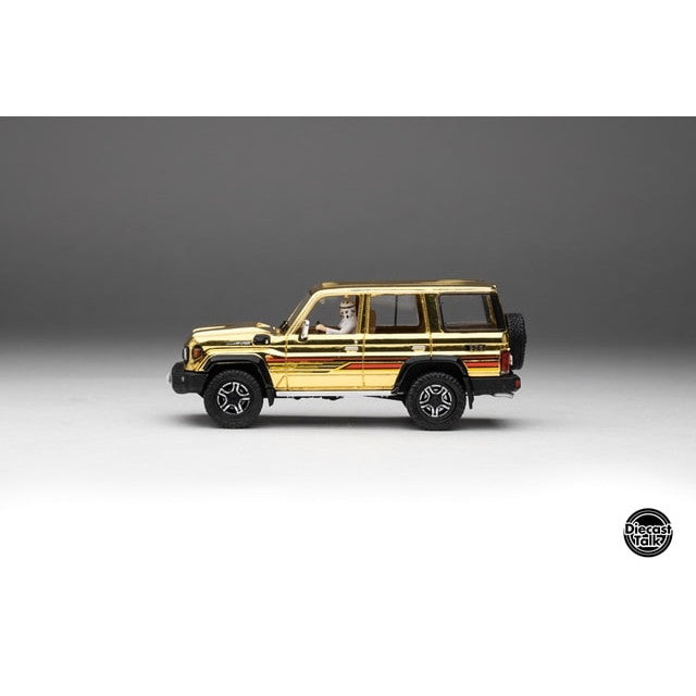 【新品即納】[MDL] 1/64 トヨタ ランドクルーザー 70 アラブ仕様 Gold Edition DiecastTalk特注品 完成品 ミニカー(DTGSPC8) Gaincorp Products(ゲインコーププロダクツ)(20250831)