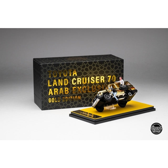 【新品即納】[MDL] 1/64 トヨタ ランドクルーザー 70 アラブ仕様 Gold Edition DiecastTalk特注品 完成品 ミニカー(DTGSPC8) Gaincorp Products(ゲインコーププロダクツ)(20250831)