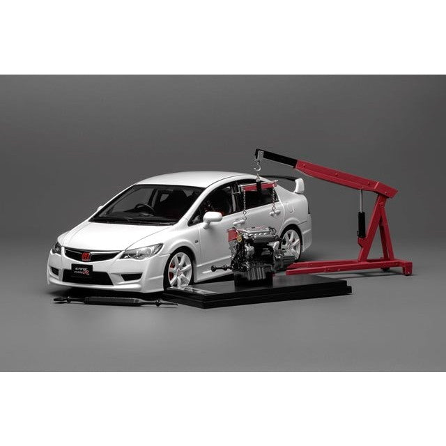 【新品即納】[MDL] 1/18 Honda Civic Type(ホンダ シビック タイプ) R(FD2) 2007 後期Ver. プレミアムホワイトパール 完成品 ミニカー(M85404) MOTORHELIX(モーターヘリックス)(20250809)