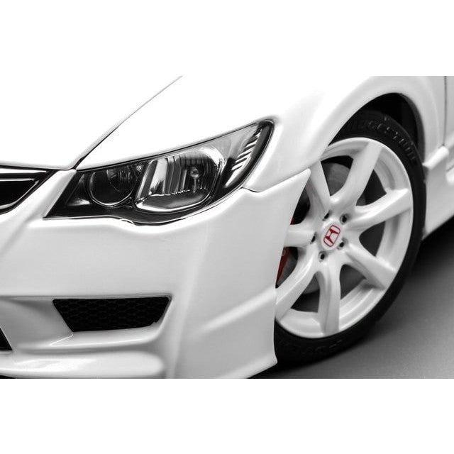 【新品即納】[MDL] 1/18 Honda Civic Type(ホンダ シビック タイプ) R(FD2) 2007 後期Ver. プレミアムホワイトパール 完成品 ミニカー(M85404) MOTORHELIX(モーターヘリックス)(20250809)