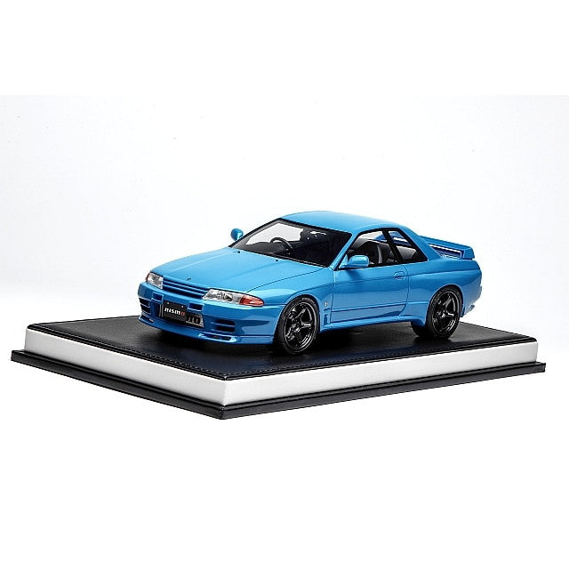 【新品即納】[MDL] 1/18 NISSAN Skyline(スカイライン) GT-R(R32) Customized Version Cyan Blue(シアンブルー) 完成品 ミニカー(MH029CB) MOTORHELIX(モーターヘリックス)(20250831)