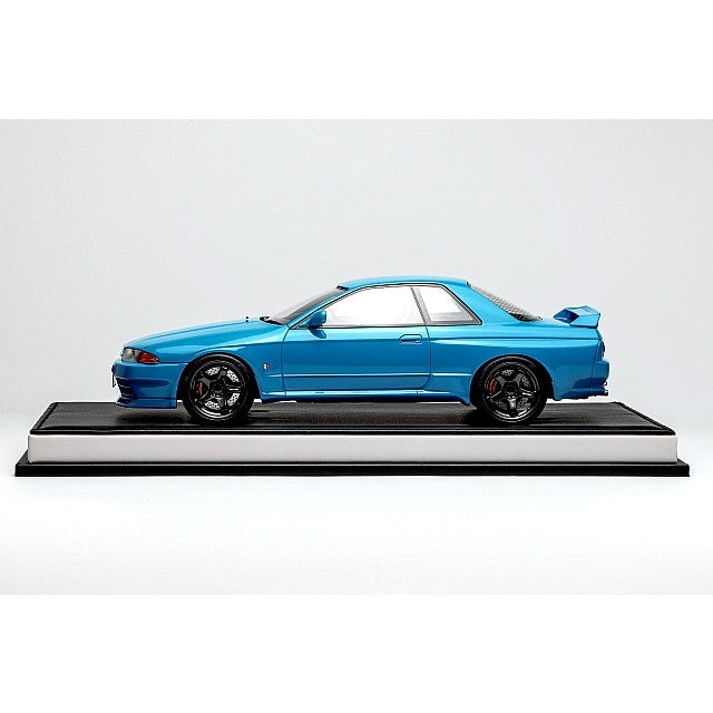 【新品即納】[MDL] 1/18 NISSAN Skyline(スカイライン) GT-R(R32) Customized Version Cyan Blue(シアンブルー) 完成品 ミニカー(MH029CB) MOTORHELIX(モーターヘリックス)(20250831)