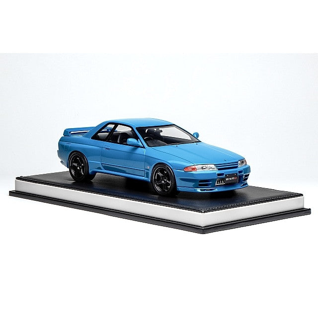 【新品即納】[MDL] 1/18 NISSAN Skyline(スカイライン) GT-R(R32) Customized Version Cyan Blue(シアンブルー) 完成品 ミニカー(MH029CB) MOTORHELIX(モーターヘリックス)(20250831)
