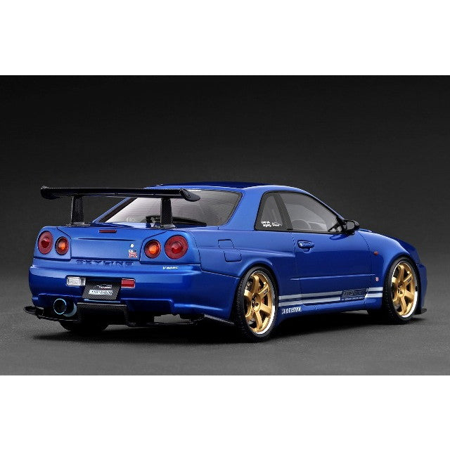 【予約安心出荷】[MDL] 1/18 TOP SECRET 34GT-R (BNR34) Blue Metallic(ブルーメタリック) 完成品 ミニカー(IG3848) ignition model(イグニッションモデル)(2025年11月)