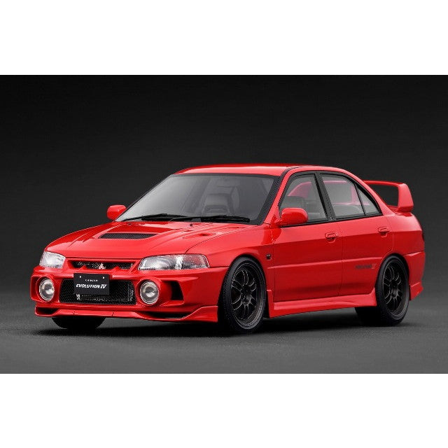 【予約安心出荷】[MDL] 1/18 Mitsubishi LANCER EVOLUTION(ランサーエボリューション) IV (CN9A) Red(レッド) 完成品 ミニカー(IG3783) ignition model(イグニッションモデル)(2026年1月)
