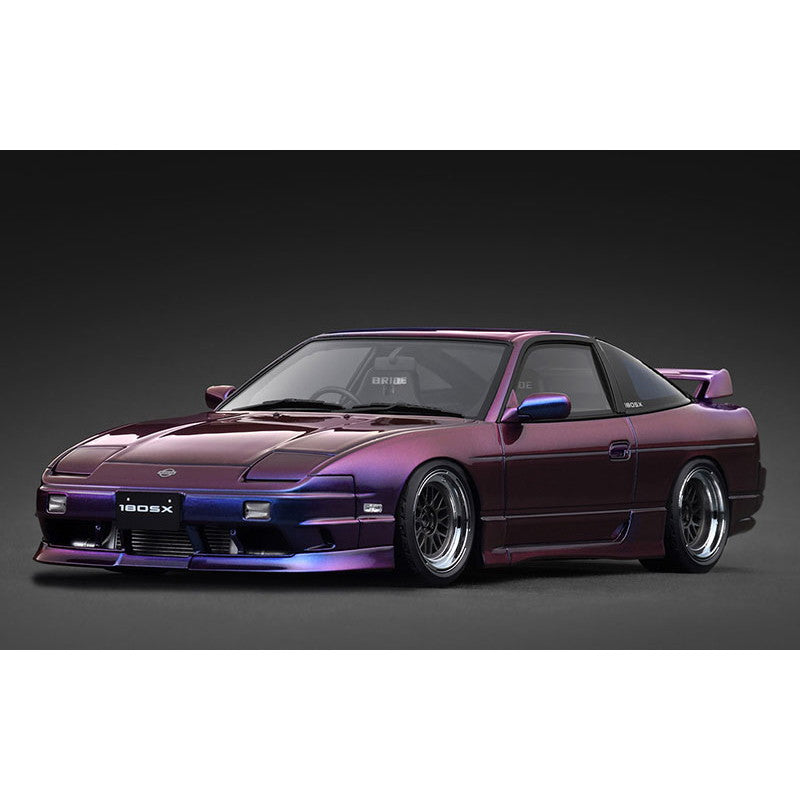 【新品】【お取り寄せ】[MDL] 1/18 Nissan 180SX TYPE X (RPS13) Purple Metallic(パープルメタリック) 完成品 ミニカー(IG3762) ignition model(イグニッションモデル)(20251021)