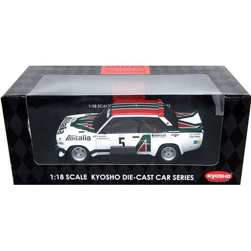 【中古即納】[MDL] GORGEOUS COLLECTION 1/18 FIAT 131 ABARTH TOUR DE CORSE 1978 Alitalia #5(ホワイト×レッド×グリーン) 完成品 ミニカー(08371C) 京商(20060430)