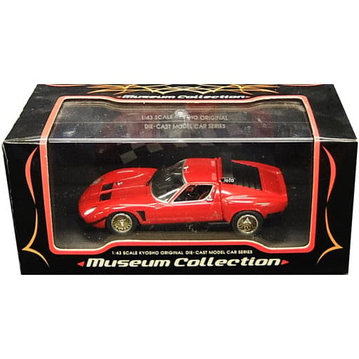 【中古即納】[MDL] 1/43 ランボルギーニ イオタ SVR(レッド) 完成品 ミニカー(K03201R) 京商(20011231)