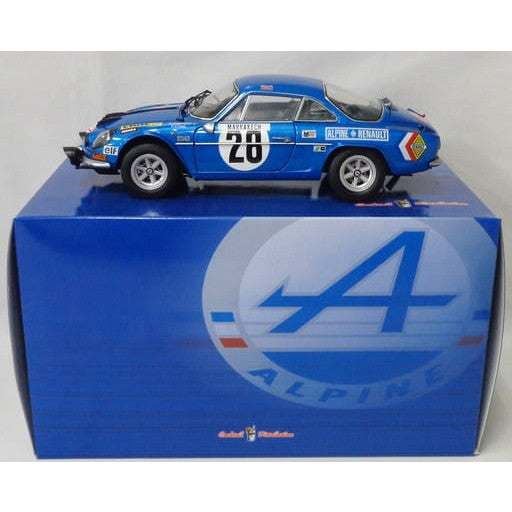 【中古即納】[MDL] 1/18 ALPINE RENAULT(アルピーヌ ルノー) A110 1600S 1971 MONTE CARLO RALLY Winner elf #28(メタリックブルー) 完成品 ミニカー(08483B) 京商(20110831)