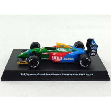 【中古即納】[MDL] (ミニカー単品) JAPAN GP COLLECTION Vol.4 1/64 1990 Benetton Ford B190 AUTOPOLIS #20(グリーン×レッド×ブルー) 完成品 ミニカー 京商(19991231)