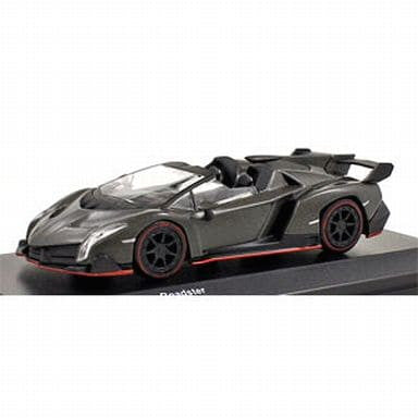 【中古即納】[MDL] 1/64 Lamborghini Veneno Roadster(ランボルギーニ・ヴェネーノ・ロードスター) Matte Gray 完成品 ミニカー(KS07045A14) 京商(20141011)