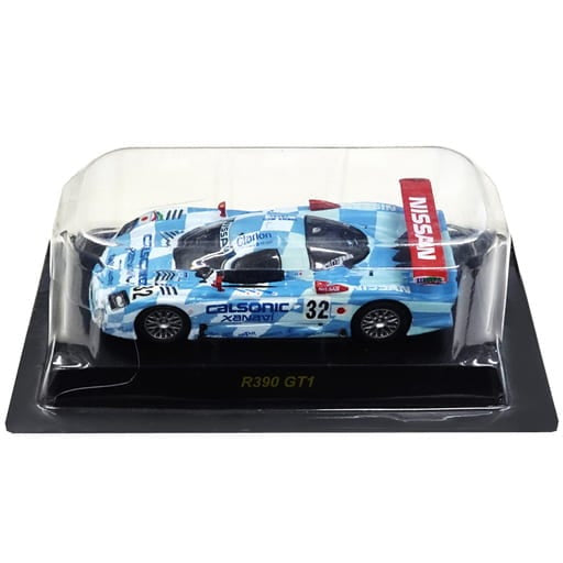 【中古即納】[MDL] 日産レーシングカーミニカーコレクション 1/64 NISSAN R390 GT-1 1998 CALSONIC #32(シアン×ホワイト×レッド) 完成品 ミニカー 京商(20110930)