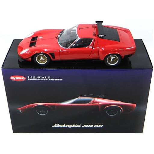 【中古即納】[MDL] 1/12 Lamborghini JOTA(ランボルギーニ イオタ) SVR(レッド) 完成品 ミニカー(08623R) 京商(20081130)