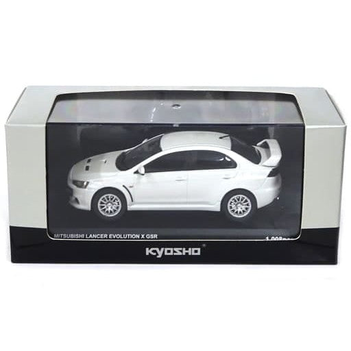 【中古即納】[MDL] 1/43 MITSUBISHI LANSER EVOLUTION X GSR(ホワイトパール) 完成品 ミニカー(K03492W) 京商(20080831)