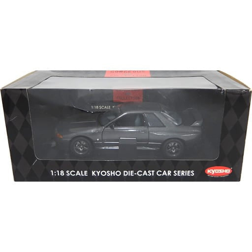 【中古即納】[MDL] GORGEOUS COLLECTION 1/18 NISSAN SKYLINE(スカイライン) GT-R BNR32 中期型(ガングレーメタリック) 完成品 ミニカー(08361G) 京商(20060331)