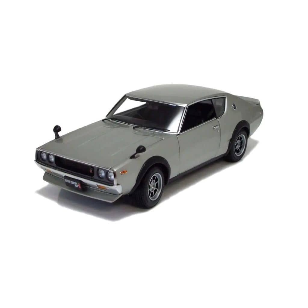 【中古即納】[MDL] 1/18 Nissan Skyline(スカイライン) 2000 GT-R KPGC110 1972 StreetSports(シルバー) 完成品 ミニカー(K08254S) 京商(20091031)