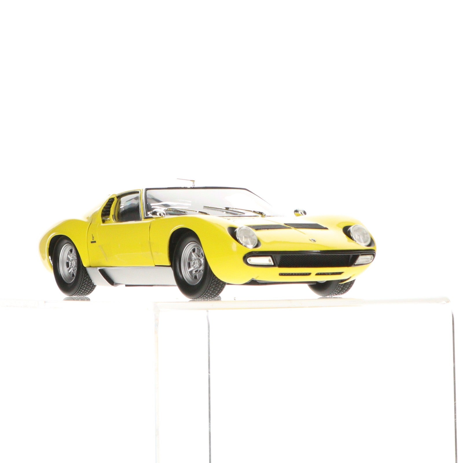 【中古即納】[MDL] 1/18 ランボルギーニ ミウラ P400SV (イエロー/シルバー) 完成品 ミニカー(KS08317Y) 京商(20220929)