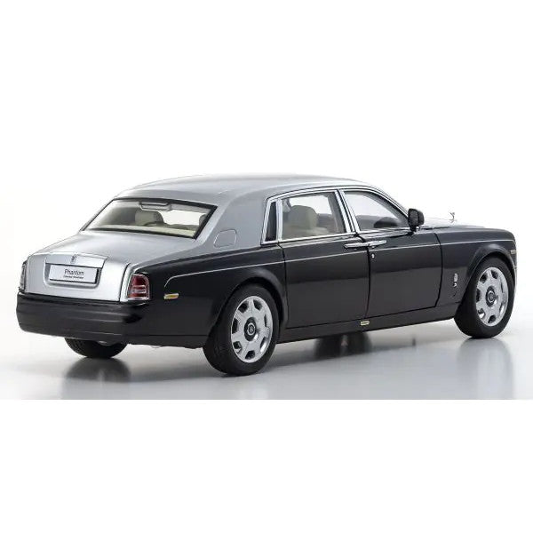 【予約安心出荷】[MDL] (再販) 1/18 ロールス・ロイス ファントム EWB(ブラック×シルバー) 完成品 ミニカー(KS08841BKS) 京商(2025年9月)