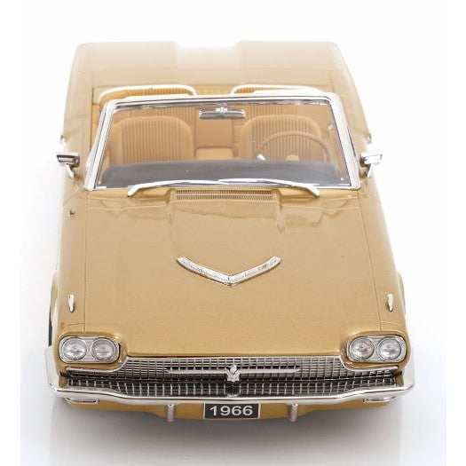【予約安心出荷】[MDL] 1/18 Ford Thunderbird Convertible(フォード サンダーバード コンバーチブル) 1966 ゴールドメタリック 完成品 ミニカー(KKDC181342) KK scale(ケーケースケール)(2026年2月)