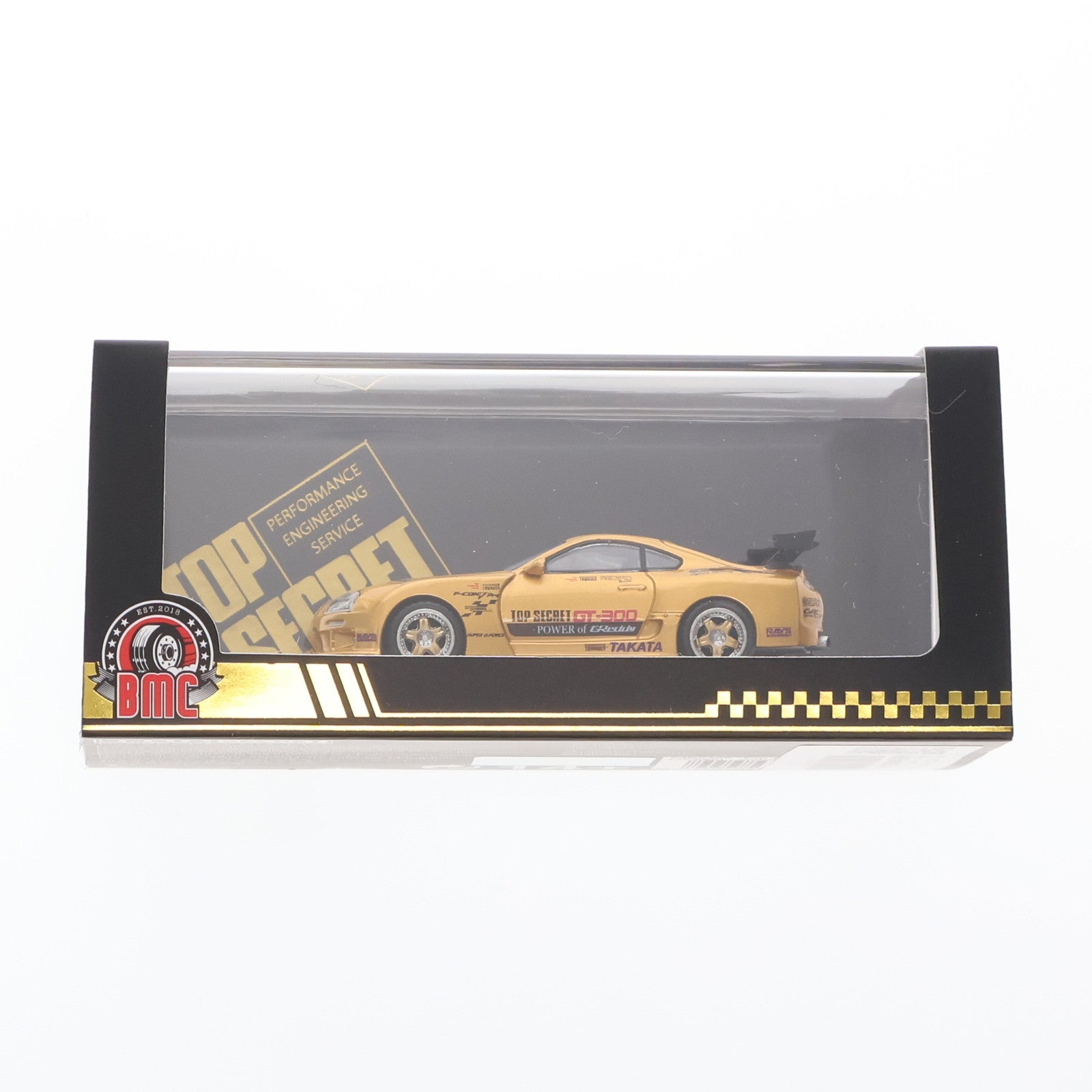 【中古即納】[MDL] 香港トイカーサロン限定 1/64 トップシークレット トヨタ スープラ JZA80(ゴールド) 完成品 ミニカー(64B0429) BM CREATIONS(ビー・エムクリエイションズ)(20250625)