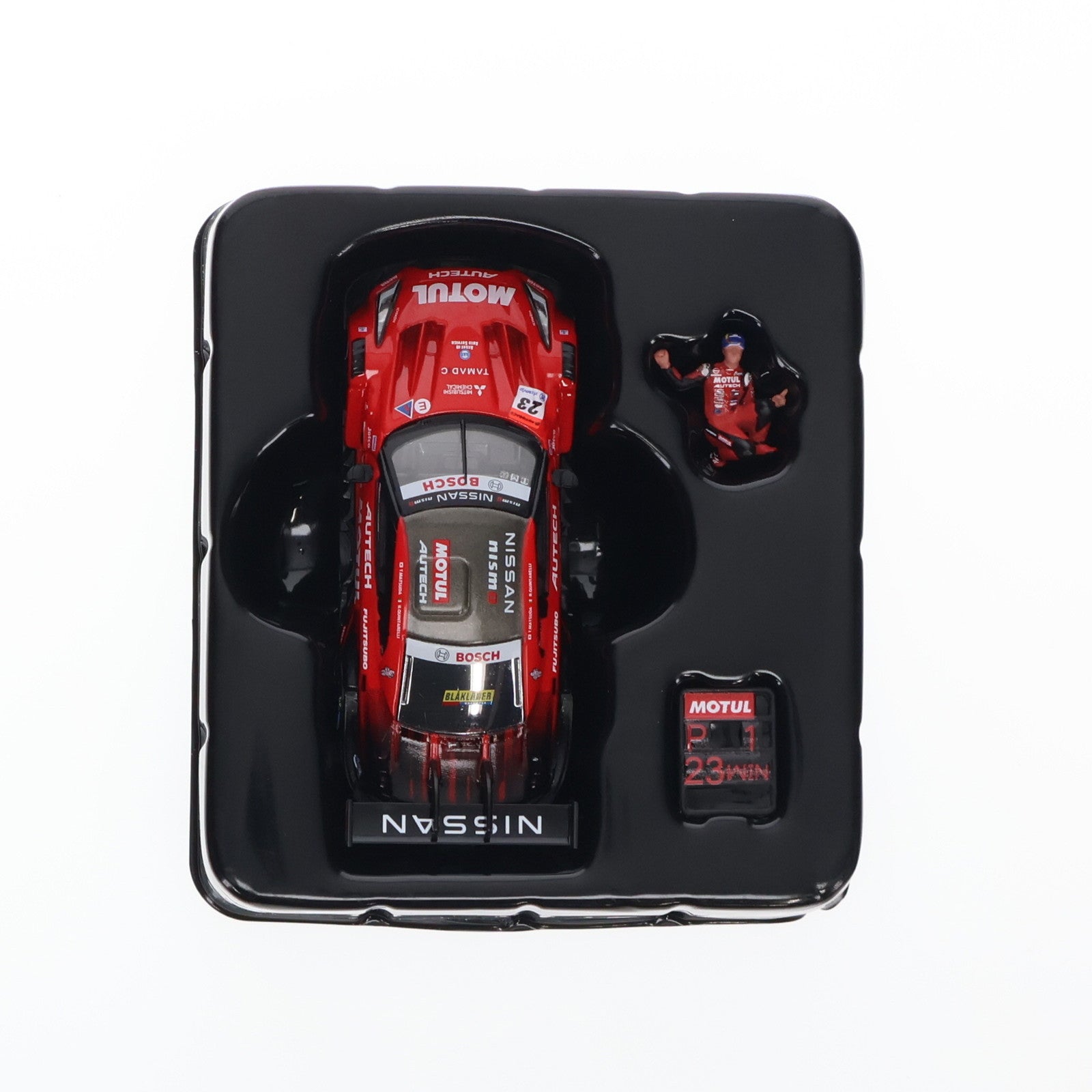 【中古即納】[MDL] ミニGTシリーズ 1/64 Nissan GT-R Nismo GT500 NISMO SUPER GTシリーズ 2021 R3.Suzuka 優勝車 #23 』MOTUL AUTECH GT-R』 松田次生コレクション w/ 松田次生氏フィギュア(左ハンドル) 完成品 ミニカー(MGT00875-L) TSM(20250627)