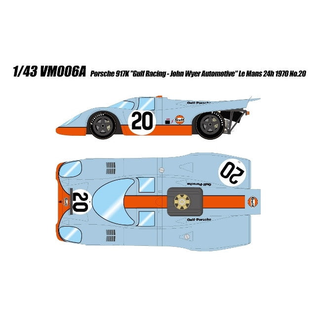 【予約安心出荷】[MDL] (再販) 1/43 Porsche(ポルシェ) 917K 『Gulf Racing - John Wyer Automotive』 Le Mans 24h 1970 #20 完成品 ミニカー(VM006A) VISION(ヴィジョン)(2026年3月)