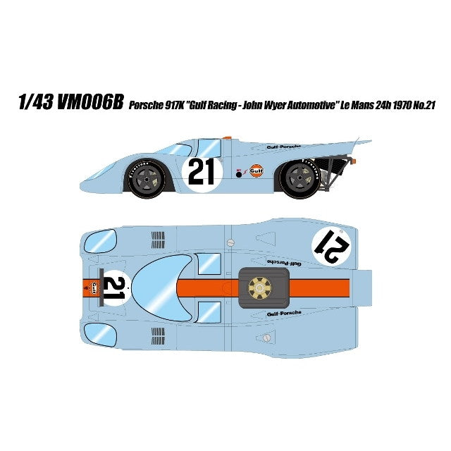 【予約安心出荷】[MDL] (再販) 1/43 Porsche(ポルシェ) 917K 『Gulf Racing - John Wyer Automotive』 Le Mans 24h 1970 #21 完成品 ミニカー(VM006B) VISION(ヴィジョン)(2026年3月)