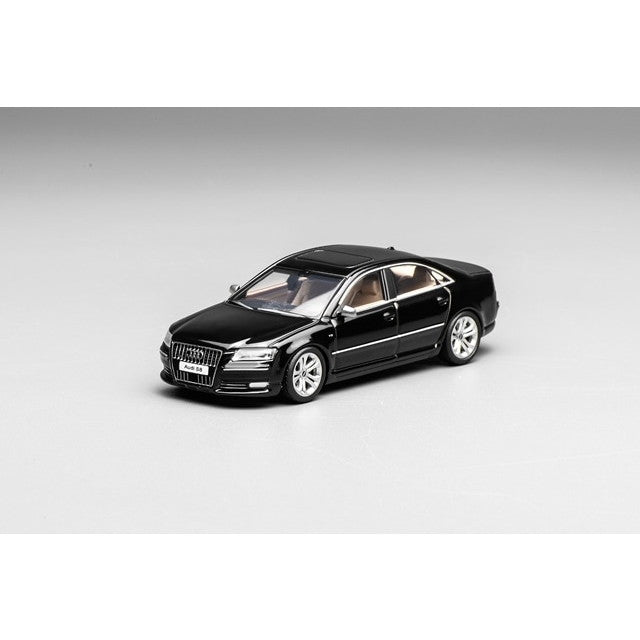 【予約安心出荷】[MDL] 1/64 Audi(アウディ) S8 (D3) 2008(ブリリアントブラック) 完成品 ミニカー(M68216) MOTORHELIX(モーターヘリックス)(2025年11月)
