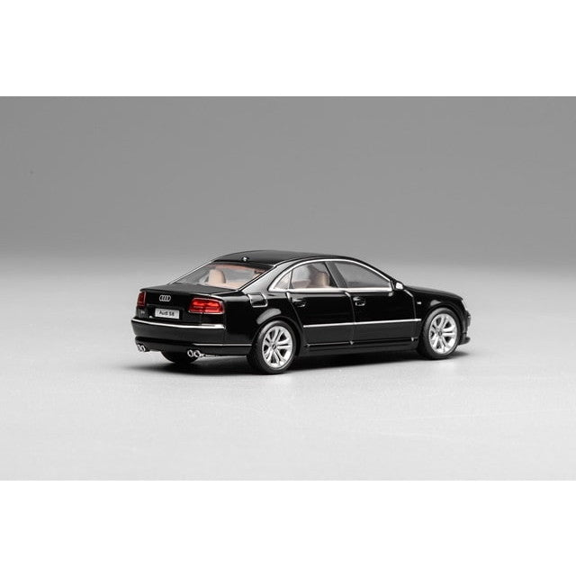 【予約安心出荷】[MDL] 1/64 Audi(アウディ) S8 (D3) 2008(ブリリアントブラック) 完成品 ミニカー(M68216) MOTORHELIX(モーターヘリックス)(2025年11月)