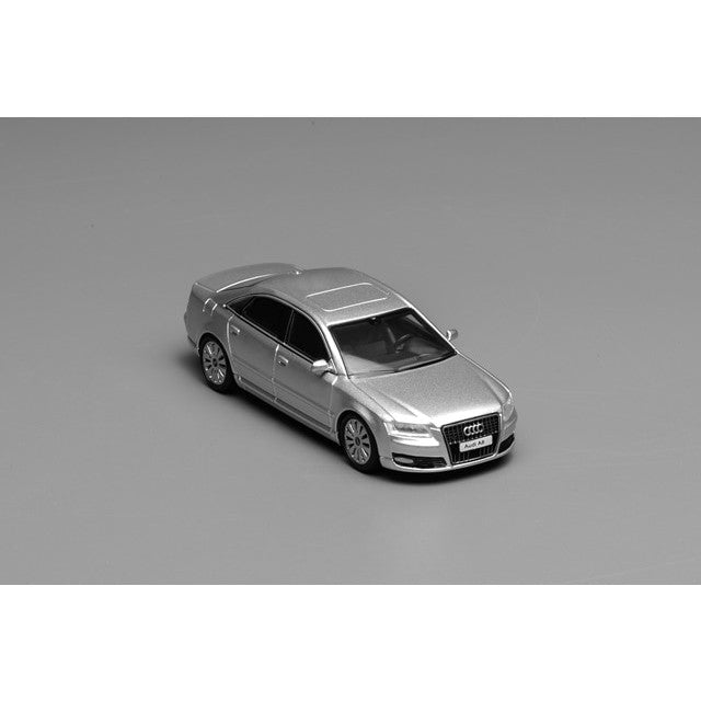 【予約安心出荷】[MDL] 1/64 Audi(アウディ) A8 (D3) 2008 後期Ver.(アイスシルバーメタリック) 完成品 ミニカー(M68204) MOTORHELIX(モーターヘリックス)(2025年11月)