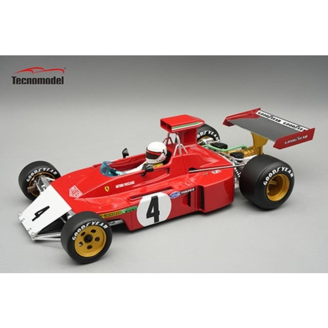 【予約安心出荷】[MDL] 1/18 フェラーリ 312 B3-73 カナダGP 1973 Arturo Merzario ノーズ破損仕様 ドライバーフィギュア付き 完成品 ミニカー(TMD18-412C) Tecnomodel(テクノモデル)(2026年1月)